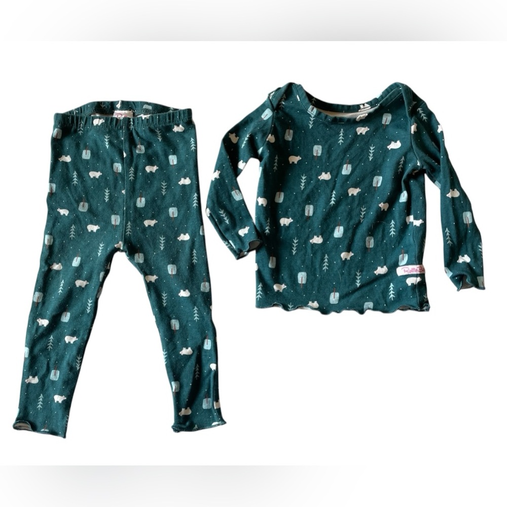 Ruffle Butts PJs Winter theme 12 months Baby